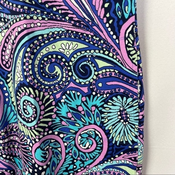 Talbots Ladder Back Confetti Paisley Knee Length Cotton Dress SP - Picture 6 of 6